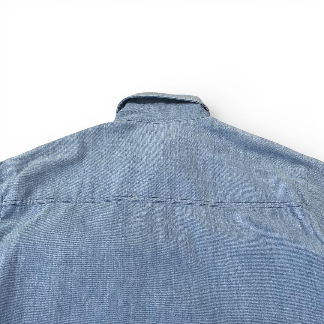 70’s BIG YANK デニムシャツ　ジャケット　コットンポリ　ヴィンテージ