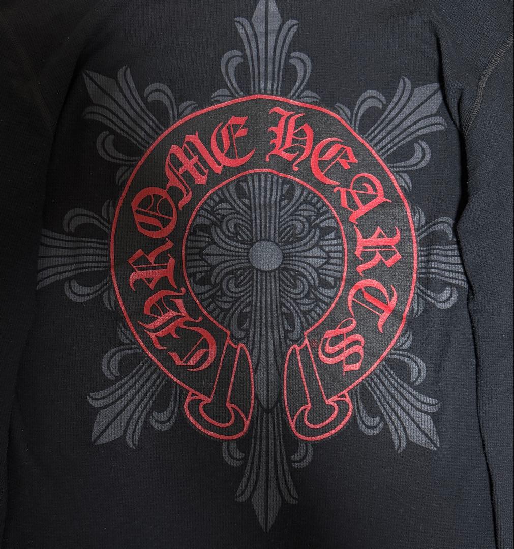 【希少】クロムハーツ フローラルクロスモチーフ サーマル　長袖カットソー