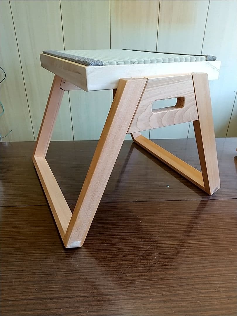 ザジョウ(座畳)　和室用高級木製畳座椅子　1脚