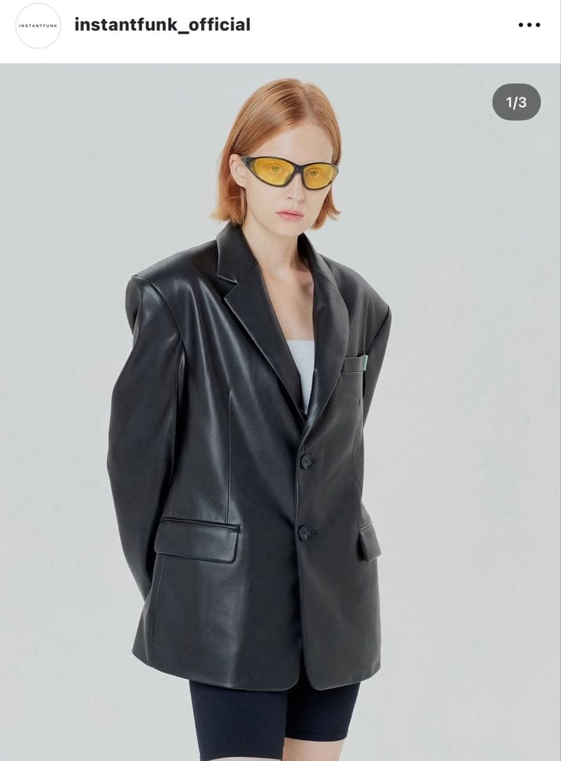 Jennie ジェニ着用 | instantfunk レザージャケット