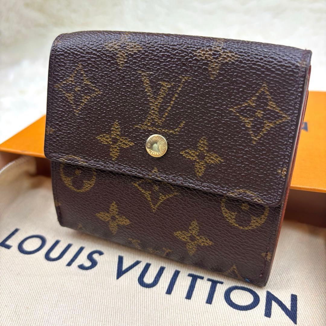 ルイヴィトン モノグラム Wホック 三つ折り 財布