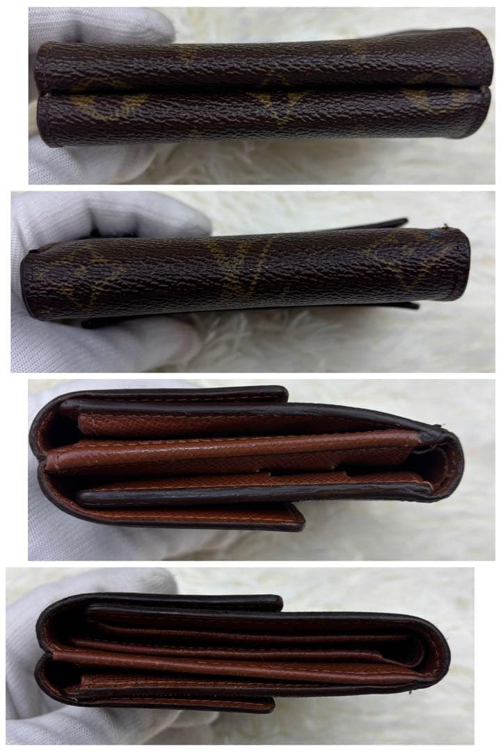 ルイヴィトン モノグラム Wホック 三つ折り 財布