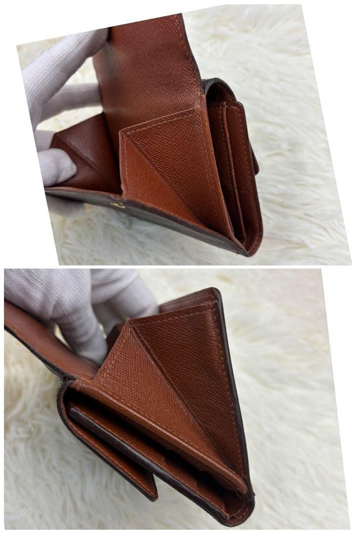 ルイヴィトン モノグラム Wホック 三つ折り 財布