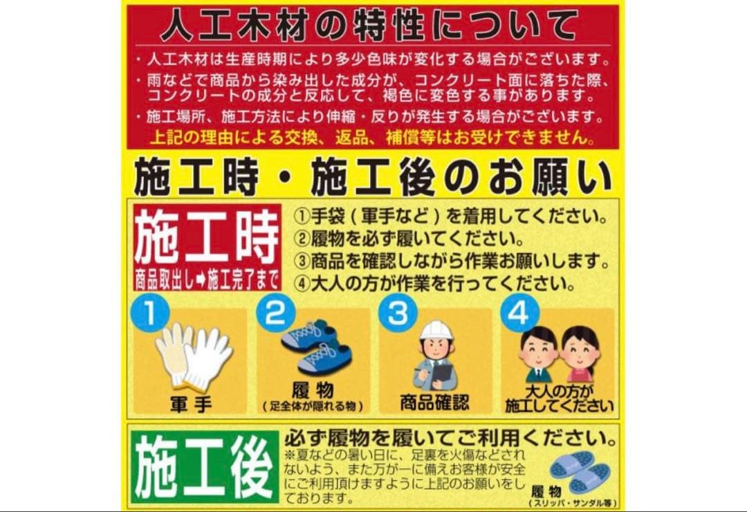 値下げ中★新品未使用★人工木ウッドデッキ12点セット1.25坪グッドライフウッド