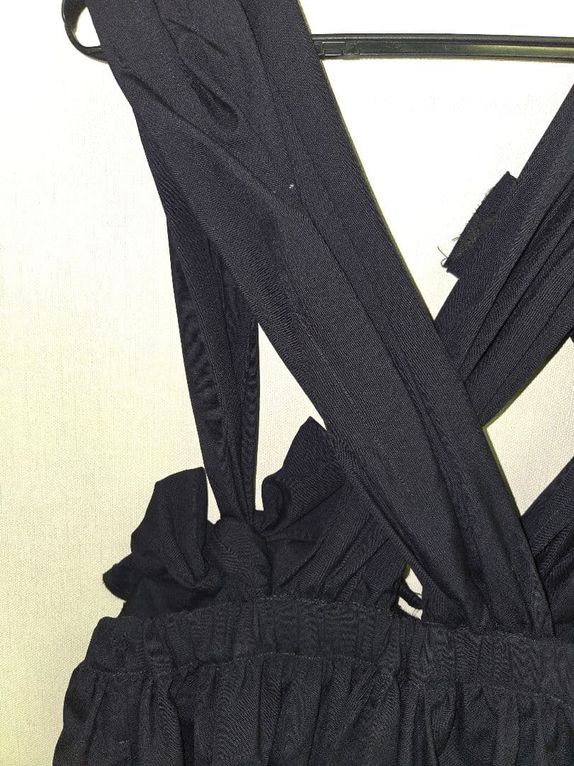 ★COMME des GARCONS★ギャルソン サロペットワイドパンツ リボン