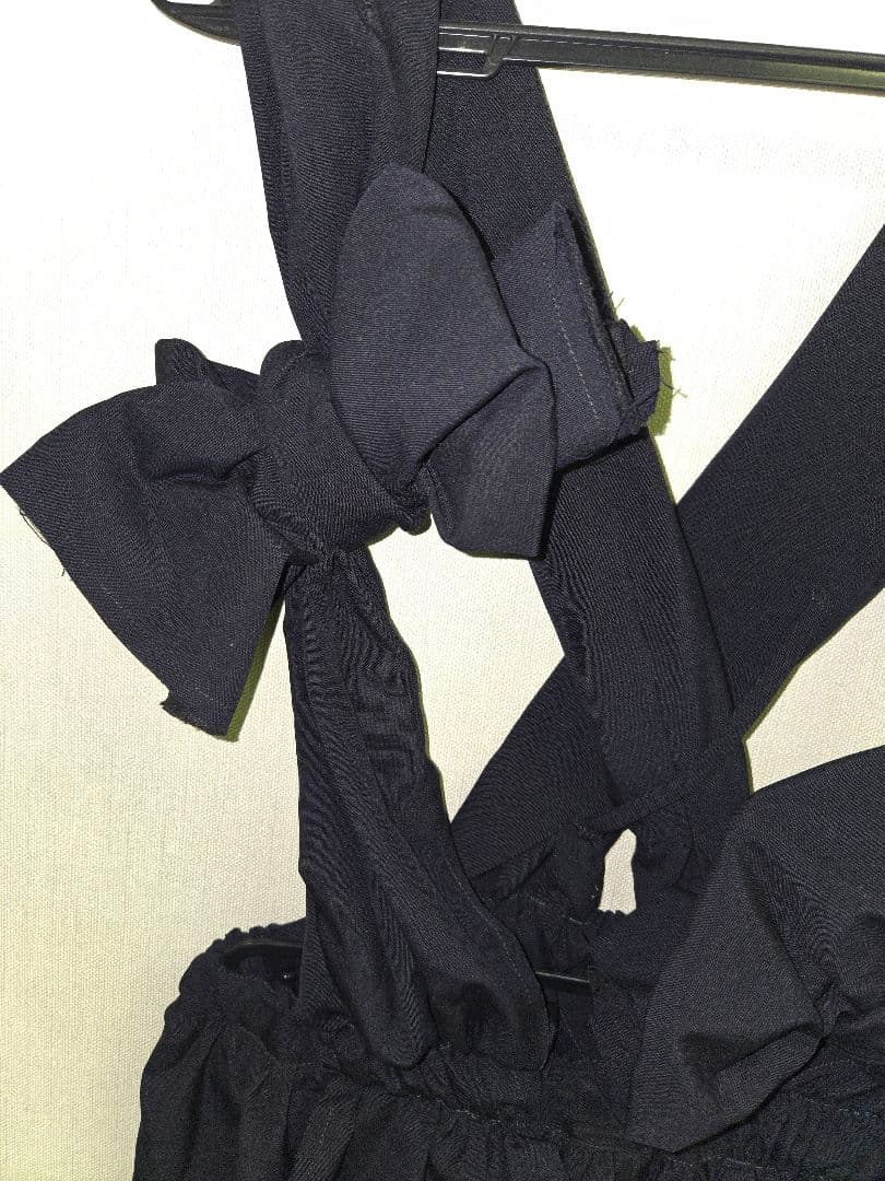 ★COMME des GARCONS★ギャルソン サロペットワイドパンツ リボン