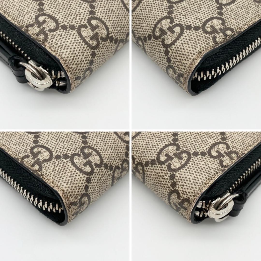 グッチ　タイガー　GGスプリーム　ラウンドファスナー　長財布　576