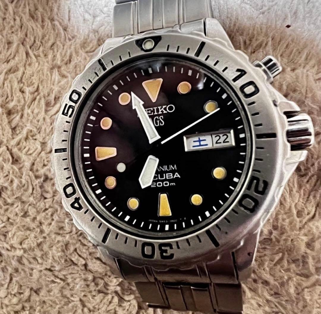 希少　ビンテージ品 スキューバダイバー　チタニウム トロピカルダイヤル