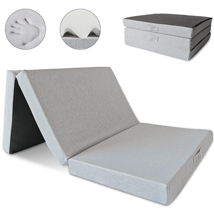 マットレス 三つ折りマットレス 2層高反発 極厚10cm シングル 折りたたみ