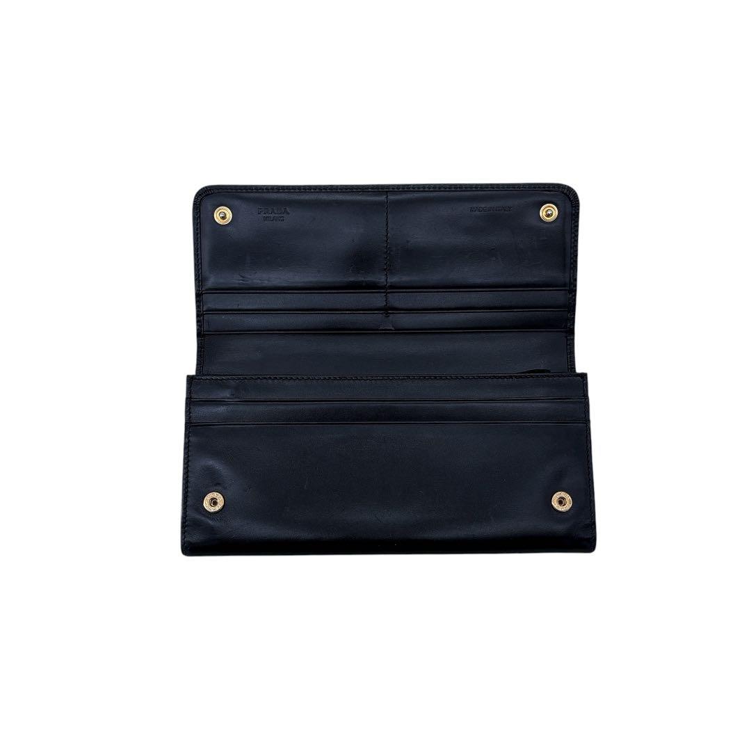 プラダ/サフィアーノ/長財布/二つ折り/BP0241/背面ファスナー付き/レザー