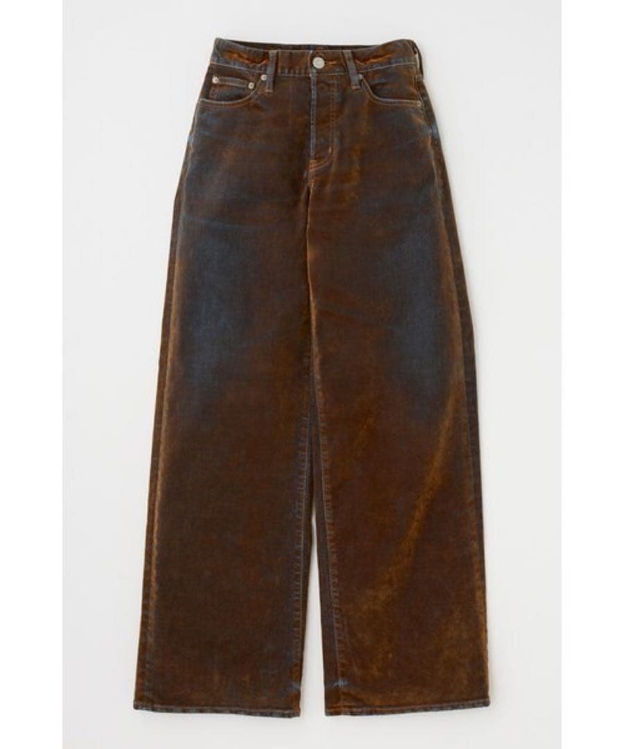 MOUSSY VELVET DENIM BAGGY デニムバギー サイズ２