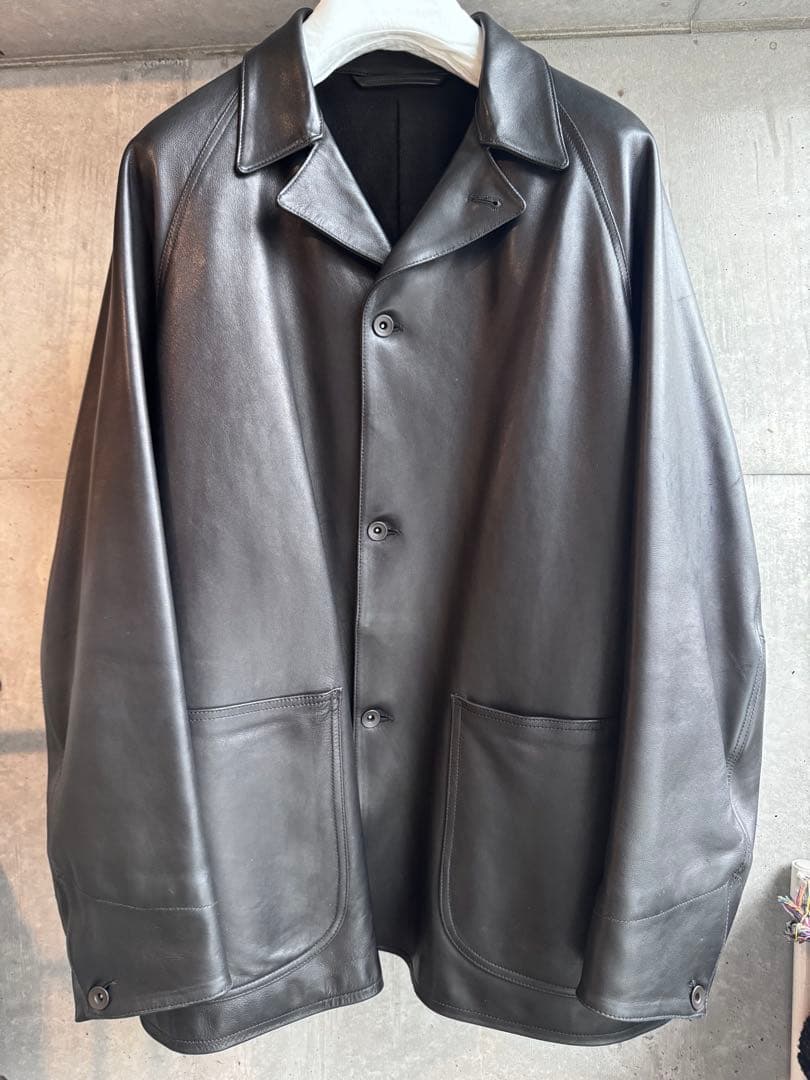 24SS comoli レザーワークジャケット サイズ3