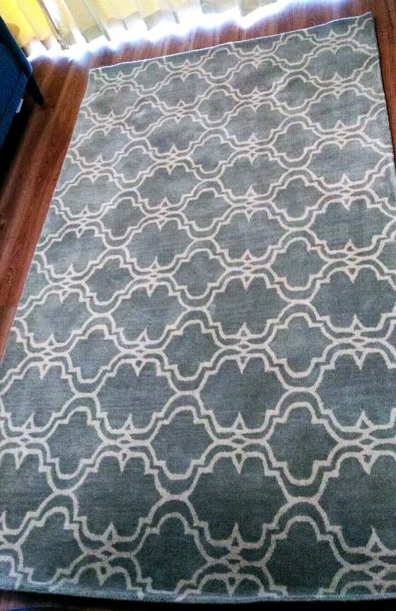 Pottery barn ラグ ウール100%