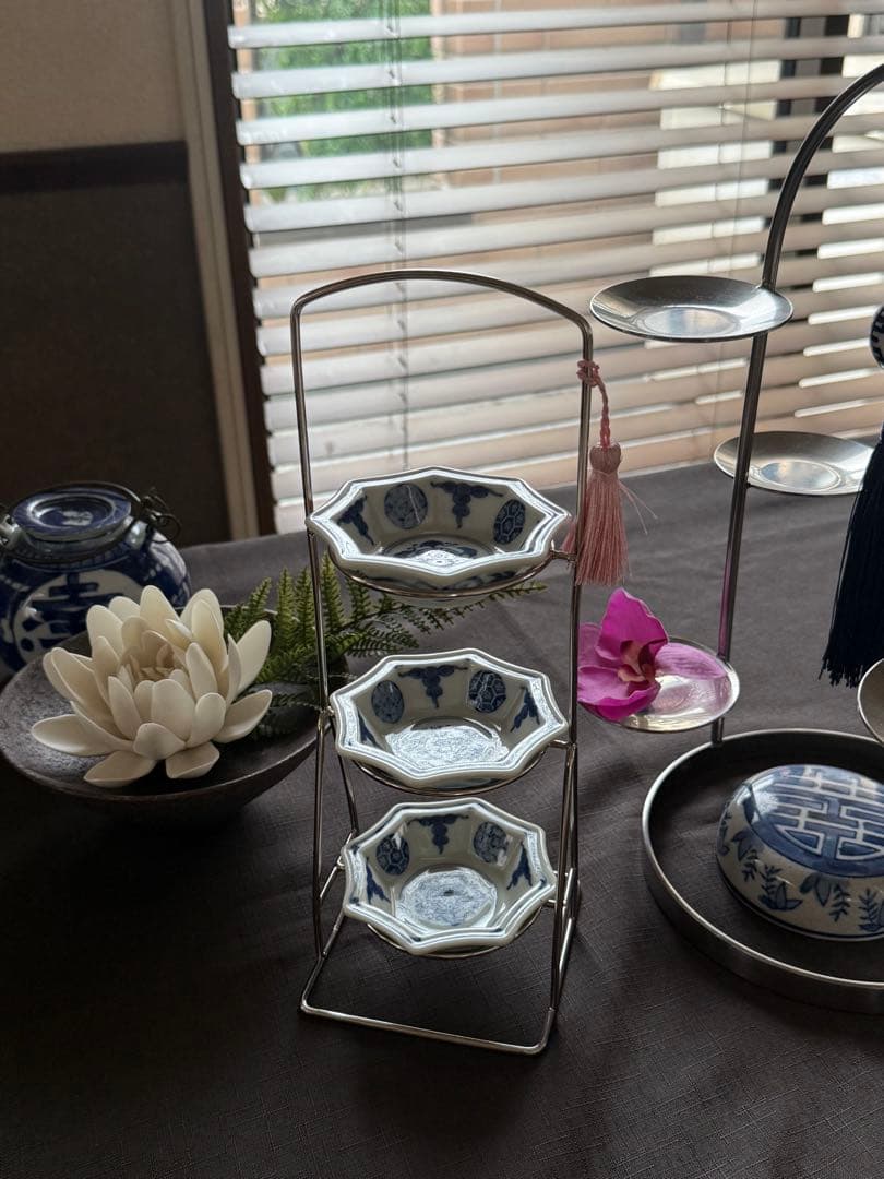 【ym】ミニワイヤーケーキスタンド9個