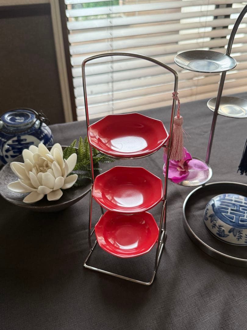 【ym】ミニワイヤーケーキスタンド9個