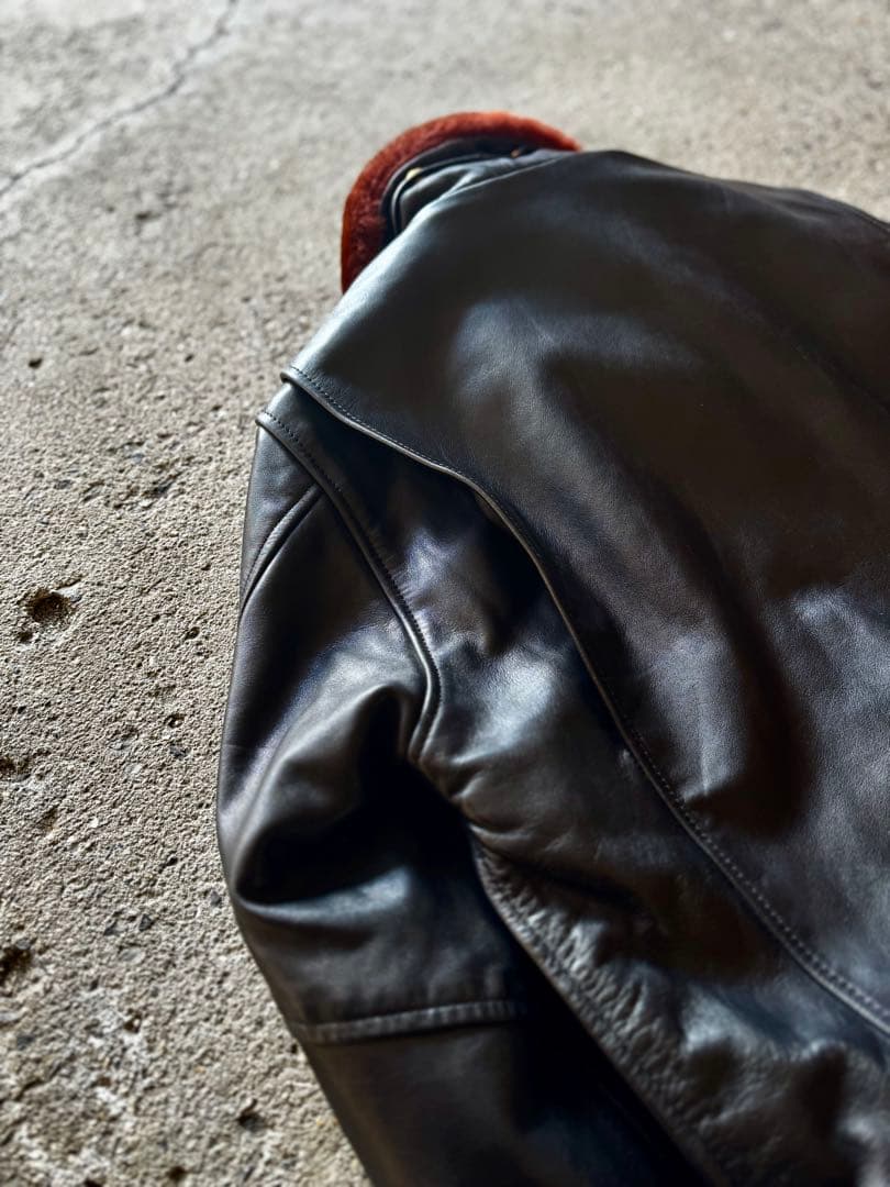 よ*じ様 上質牛革 ハーレーダビッドソン ポリスマン レザージャケット シングル