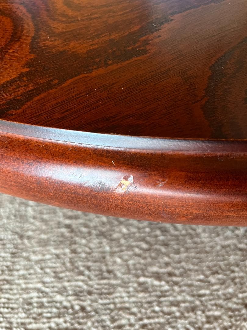 i*i様 90cm 木製ちゃぶ台 折りたたみ 円卓 丸テーブル 座卓 昭和レトロ