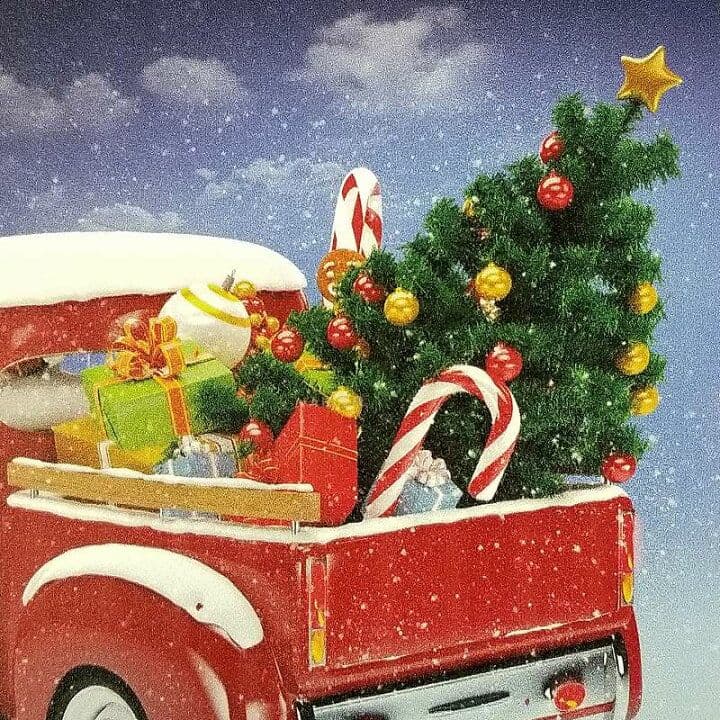 デザイン看板A4】クリスマスツリーh2★絵アートパネル可愛いかわいい雑貨