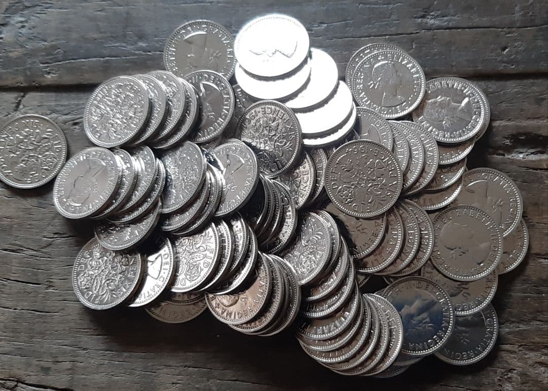 まゆの専用　50個 ラッキー6ペンス　1953x30 1948-51x20