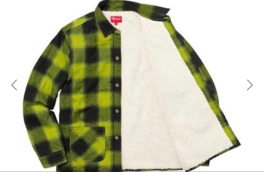 【美品】17aw supremebuffaloplaid バッファローキムタクL