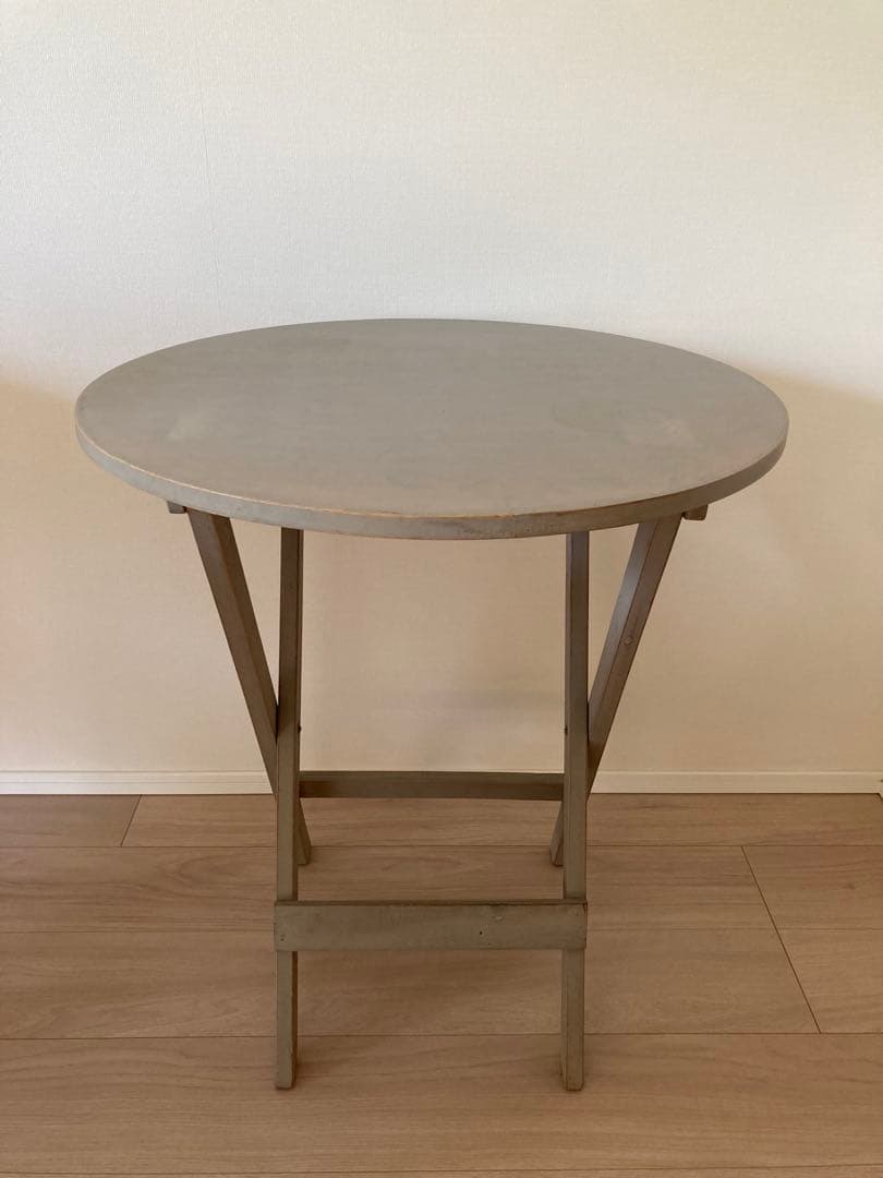 フォールディングテーブル 折りたたみテーブル 木製 ヴィンテージ シャビー