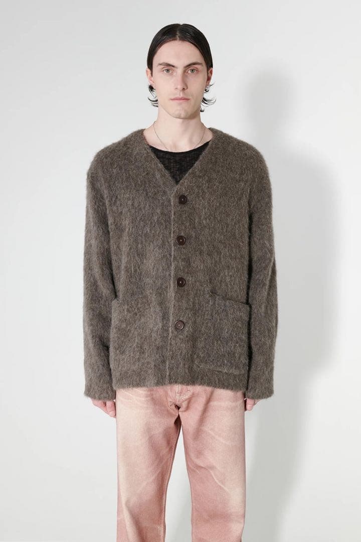 トップス OUR LEGACY CARDIGAN MOLE GREY MOHAIR 44
