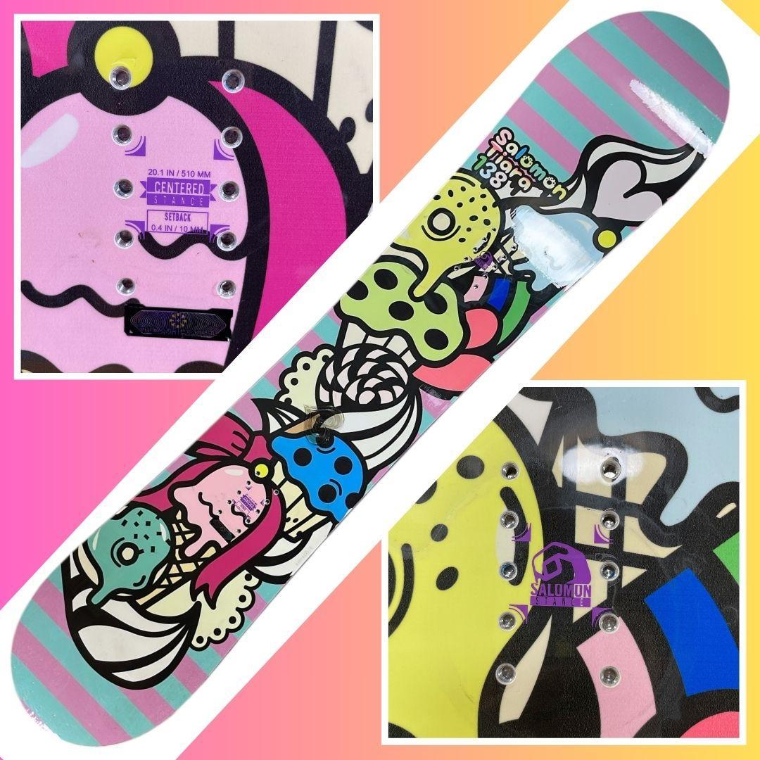 【美品♪】スノーボード2点セット「SALOMON Tiara 138」レディース