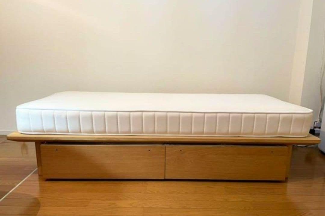 無印良品マットレス付きすのこベッド3点セット