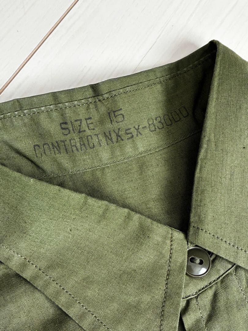 米軍 40's USNAVY N-3 ユーティリティコットンポプリンシャツ