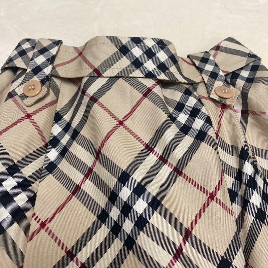 バーバリーブルーレーベル　プリーツスカート2wayリボンベルト　36ノバチェック