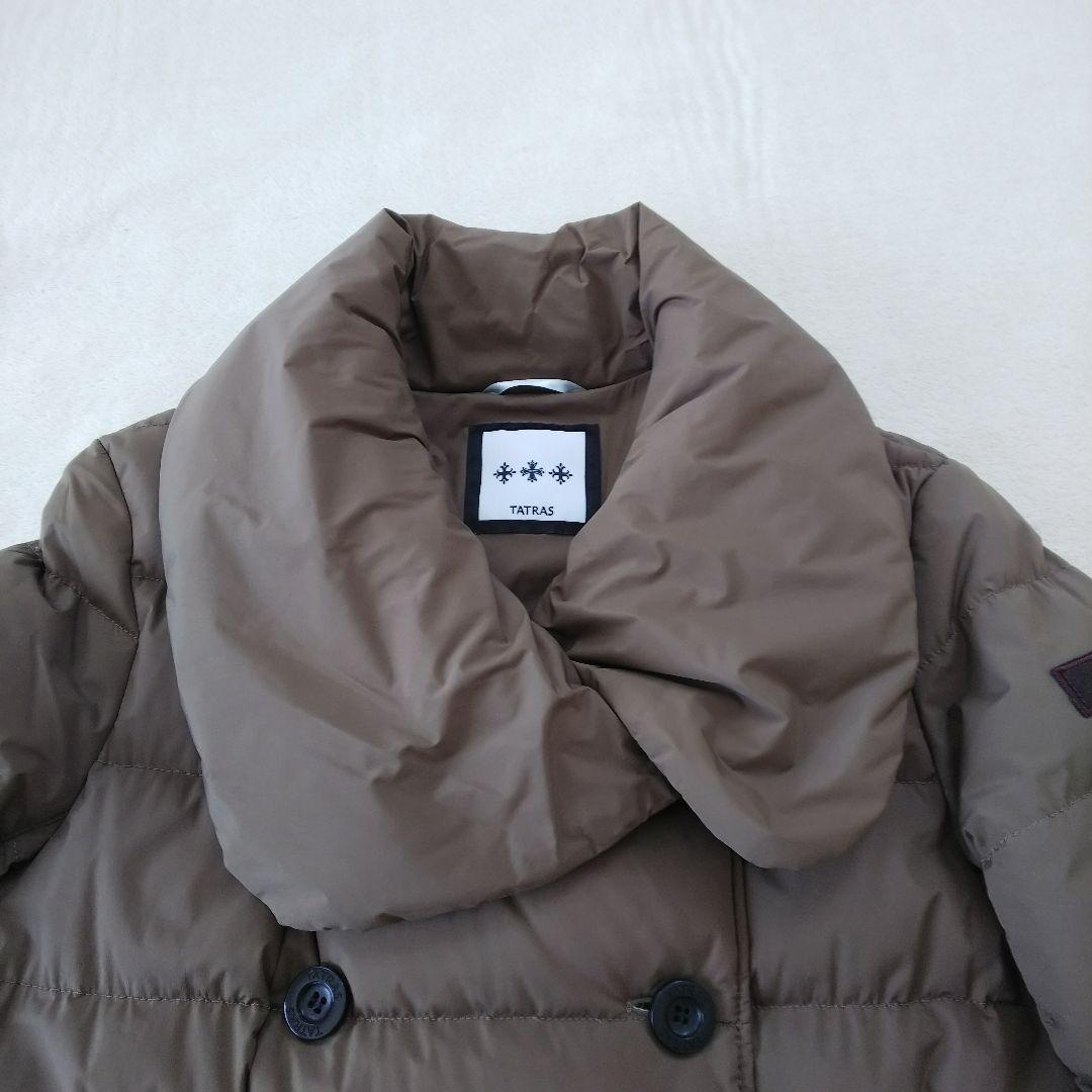 【美品 L】TATRAS タトラス 最高級 ダウンジャケット ベージュコート