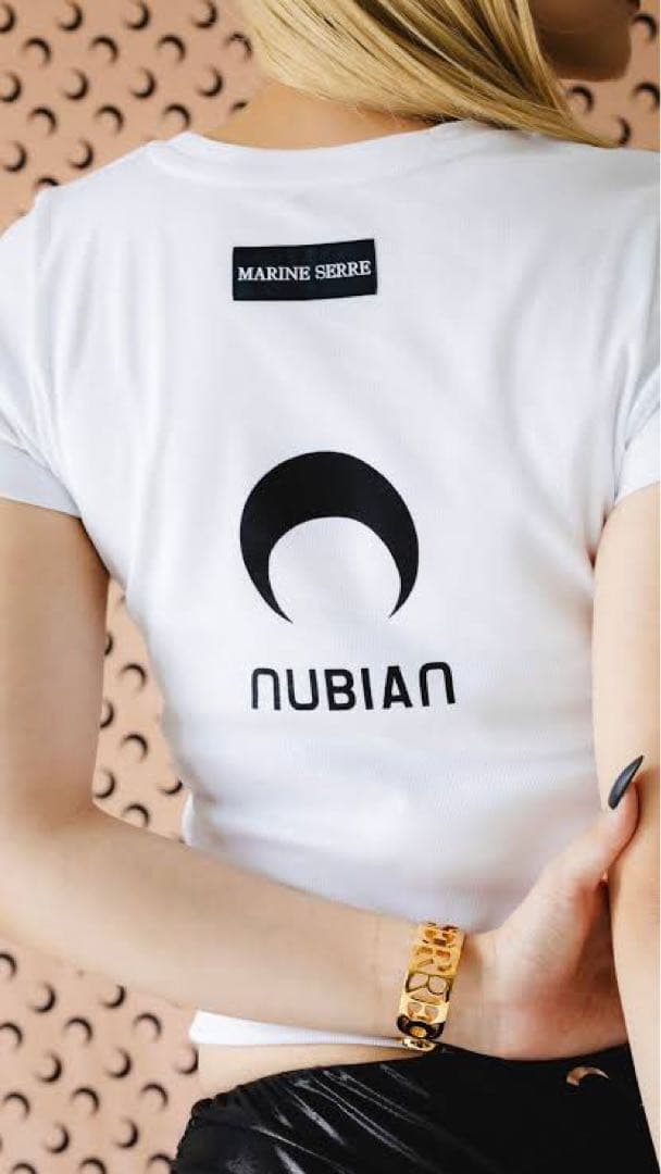 MARINE SERRE ハート　Tシャツ ホワイト