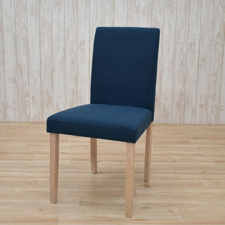 TR DC FAB　4脚　ダイニングチェア　ネイビー＊ナチュラル　ファブリック