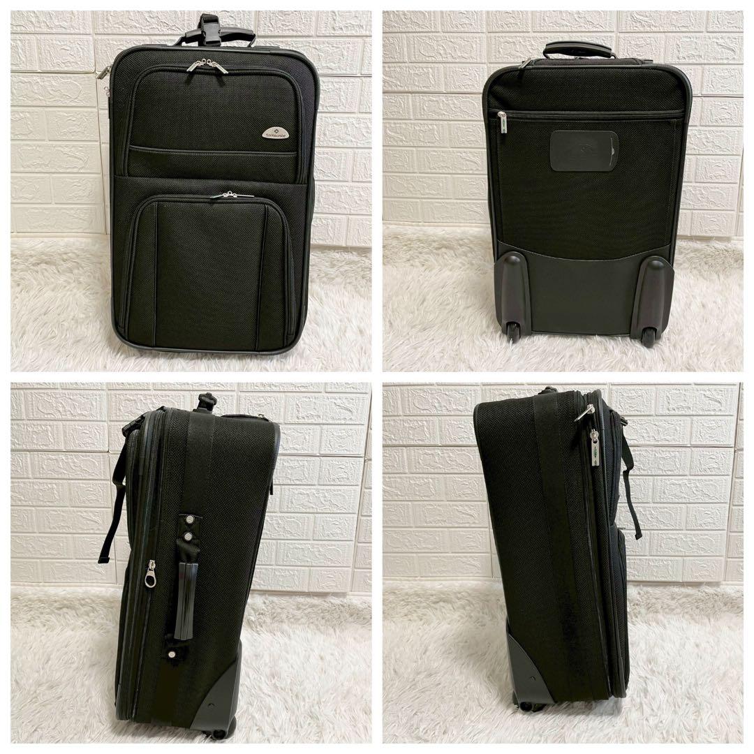 美品　サムソナイト　キャリーケース　キャリーオンバッグ　機内持込　ブラック