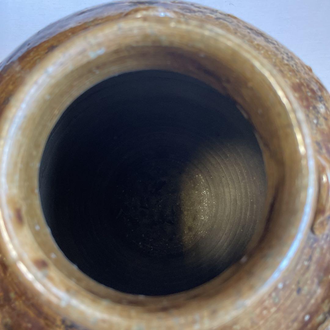 信楽焼　四耳壺　葉茶壺