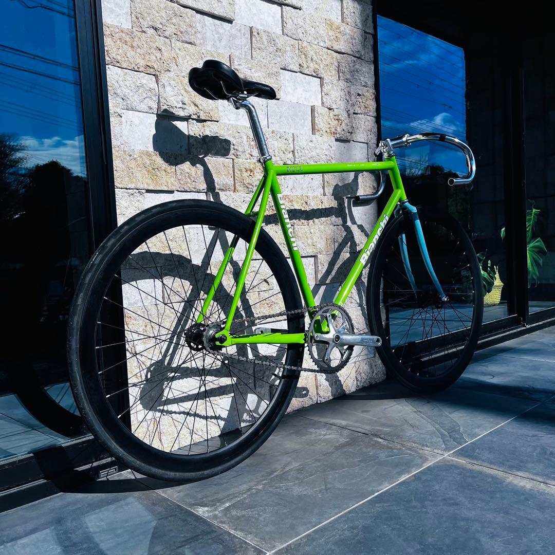 ビアンキpistaクロモリピストバイク シングルスピード