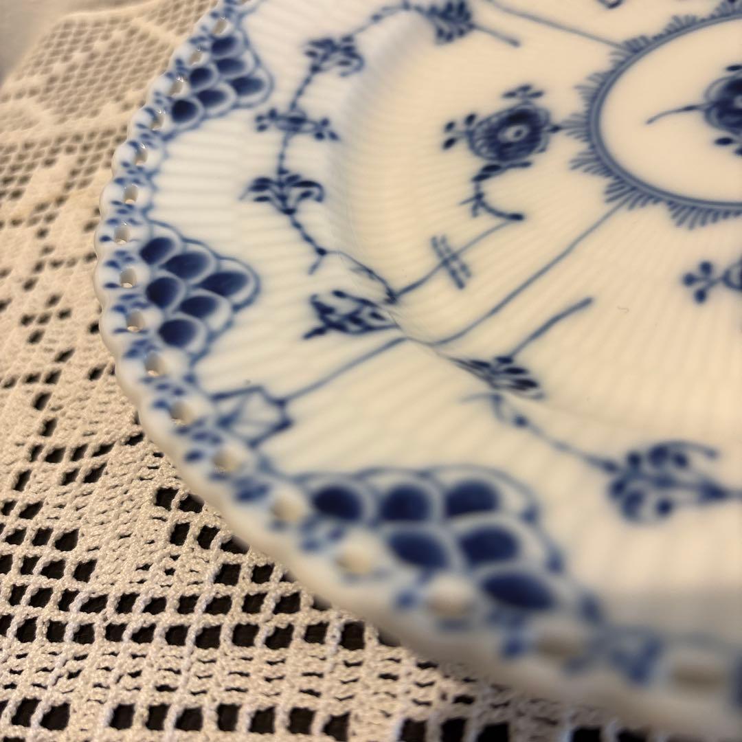  ブルーフルーテッド フルレース 19cm 1枚