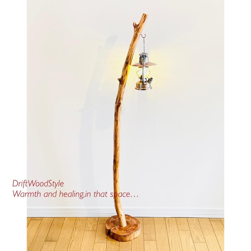 大サイズの天然流木のランプスタンド 置物 北欧 照明 ランタン N12