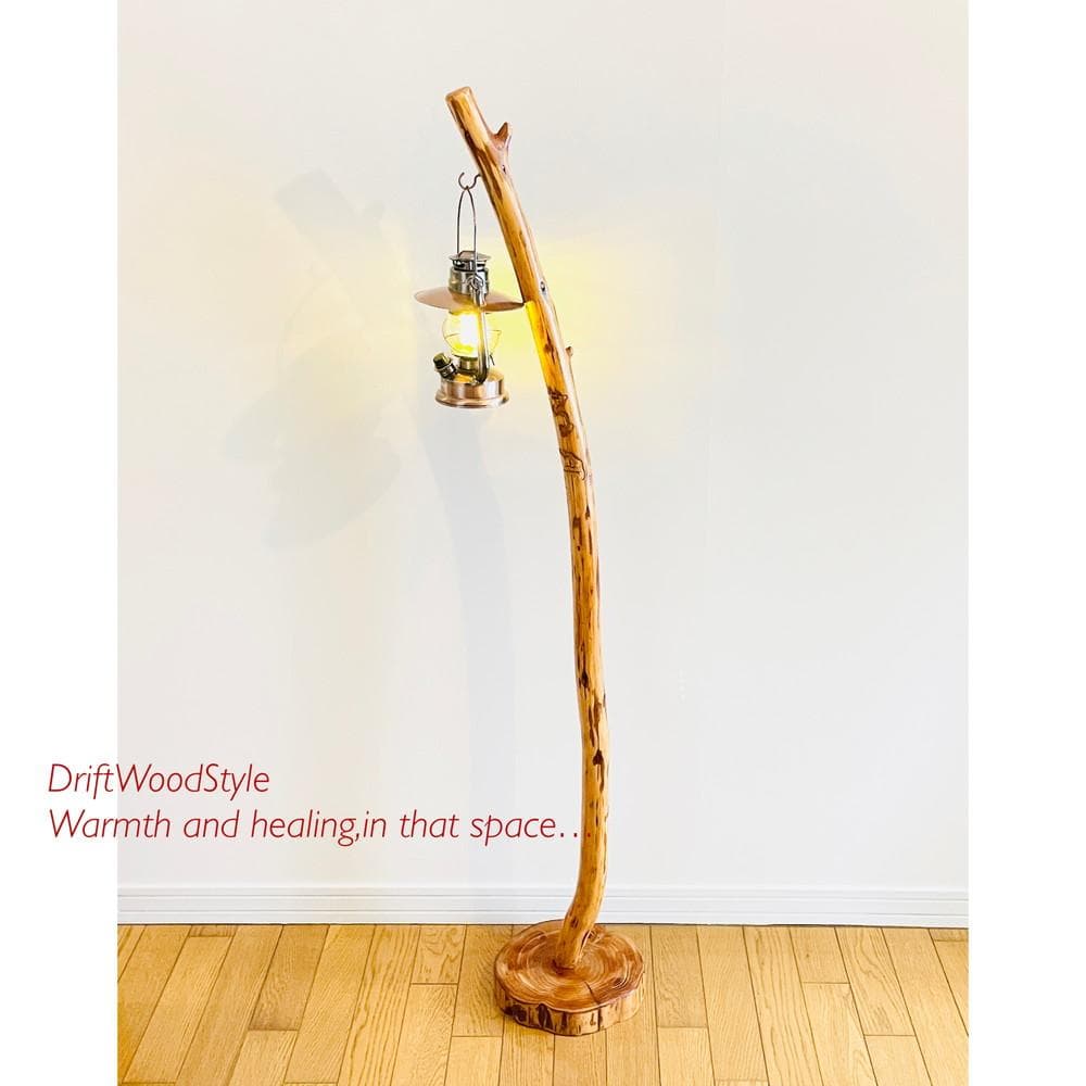 大サイズの天然流木のランプスタンド 置物 北欧 照明 ランタン N12