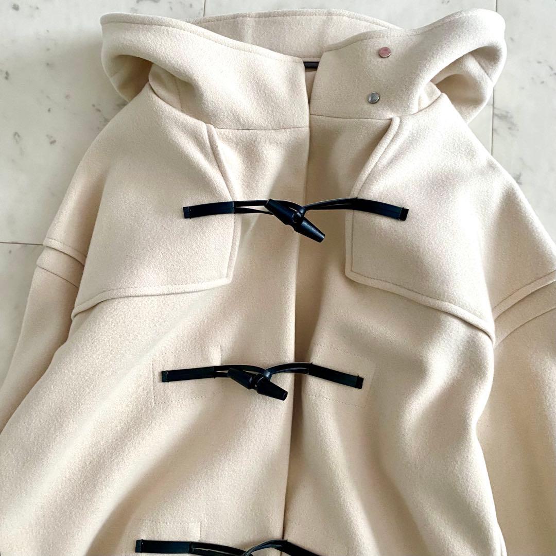 美品 アンクレイヴ uncrave プルーフメルトンダッフルコート マキシ丈 0