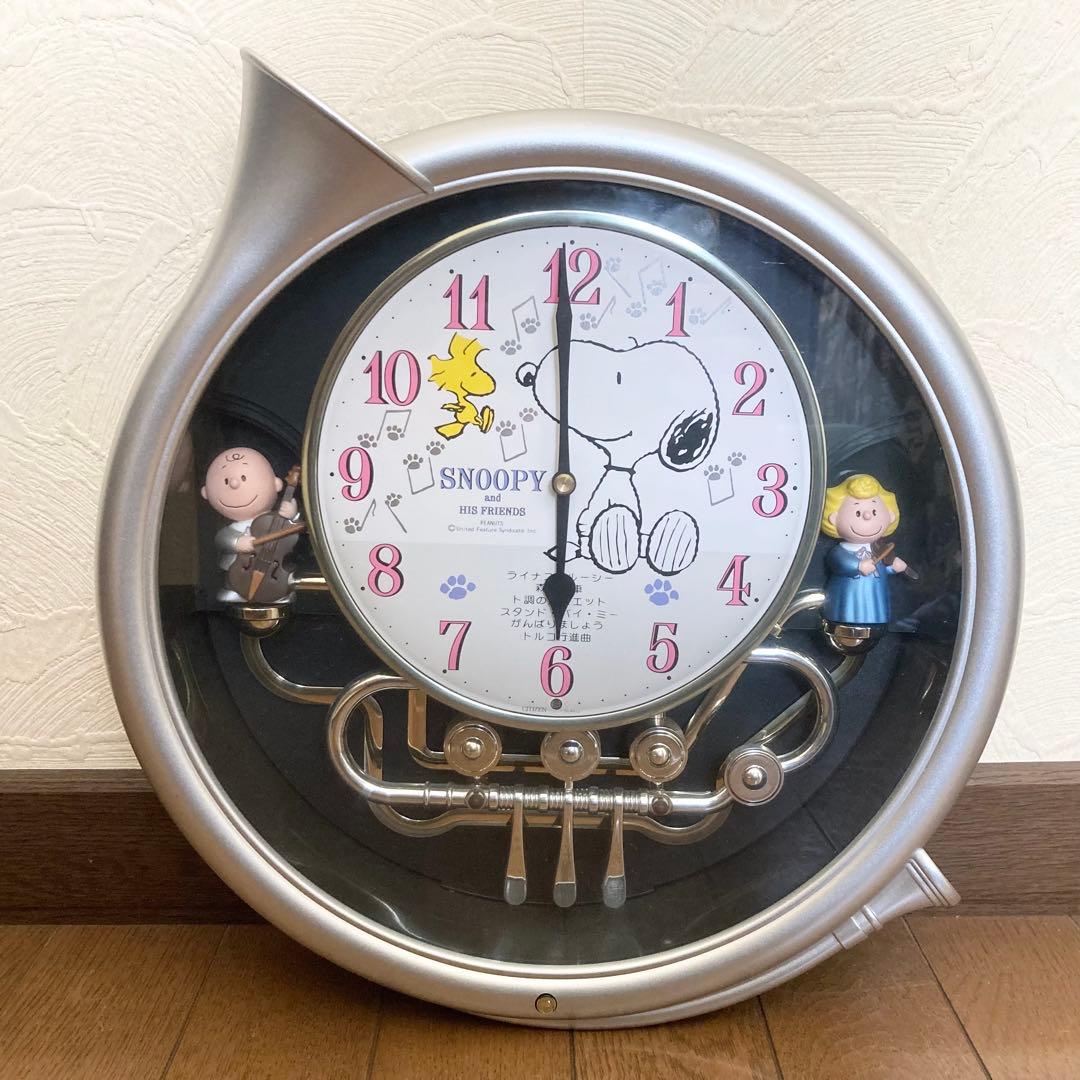 シチズン スヌーピー 掛け時計 4MH725