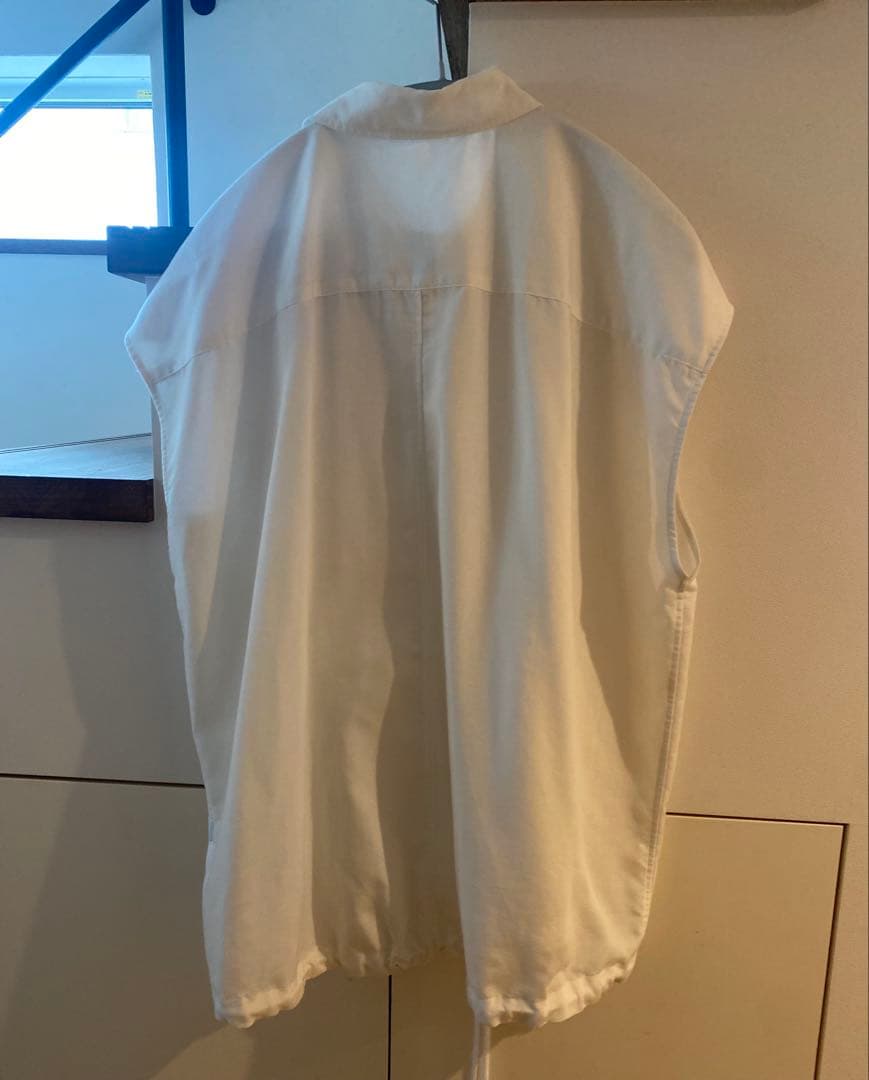 ⭐︎Spick and Span⭐︎ソフトブロードフレンチヘムギャザーシャツ　白