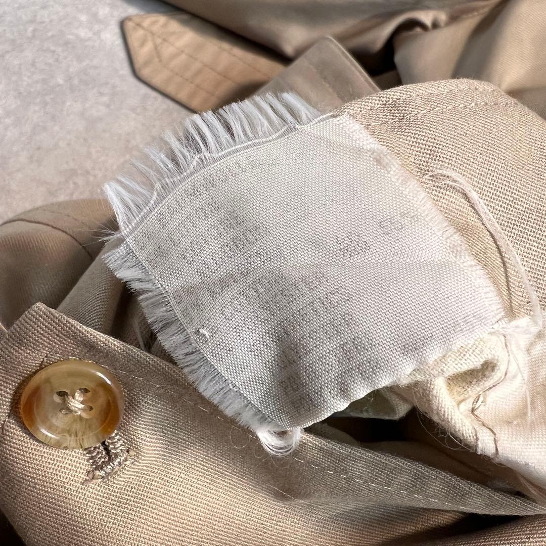 【美品】80s 英国製 アクアスキュータム ダブルトレンチコート 36S