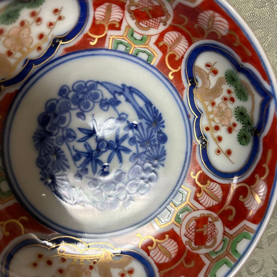 古伊万里上手11.5cm皿5枚　 　　江戸時代