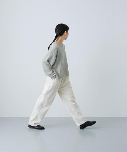 ■新品■かぐれ（kagure） コットンテープヤーンボートネックニット