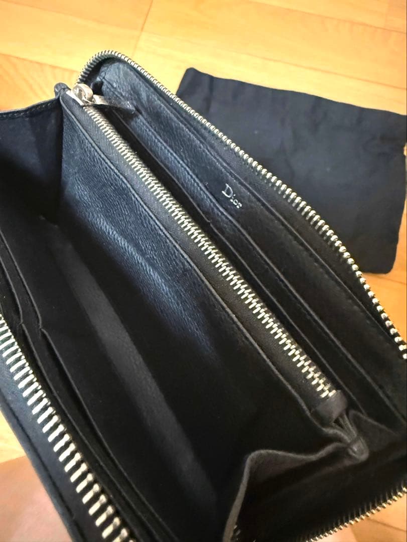 Christian Dior ATELIER ラウンドファスナー長財布 ブラック