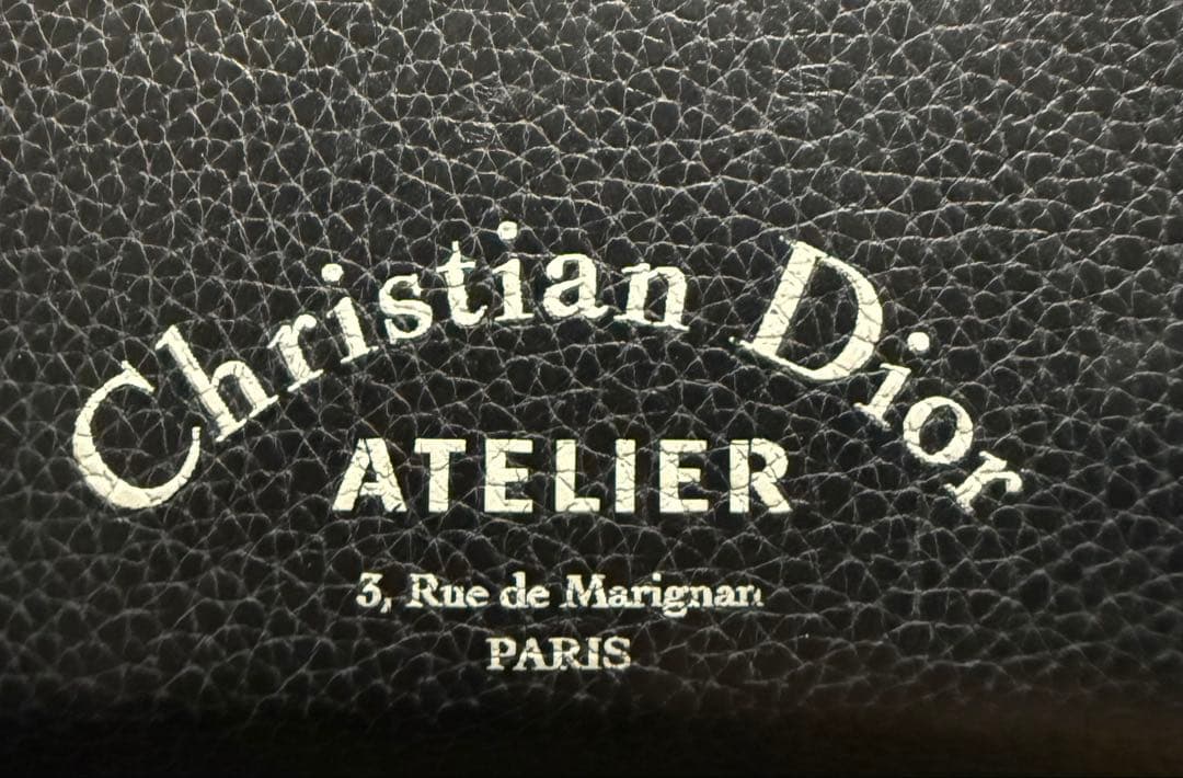 Christian Dior ATELIER ラウンドファスナー長財布 ブラック