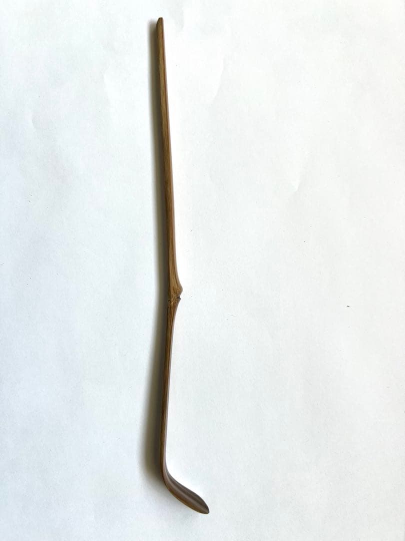 美品【松の緑】大徳寺塔頭　高桐院 上田義山書付 煤竹茶杓 竹玄作