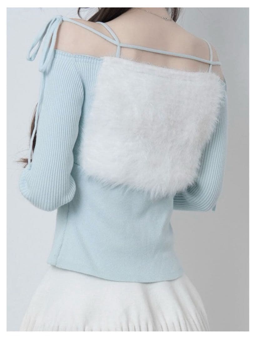 Lumignon ♥ Ribbon bust fluffy tops