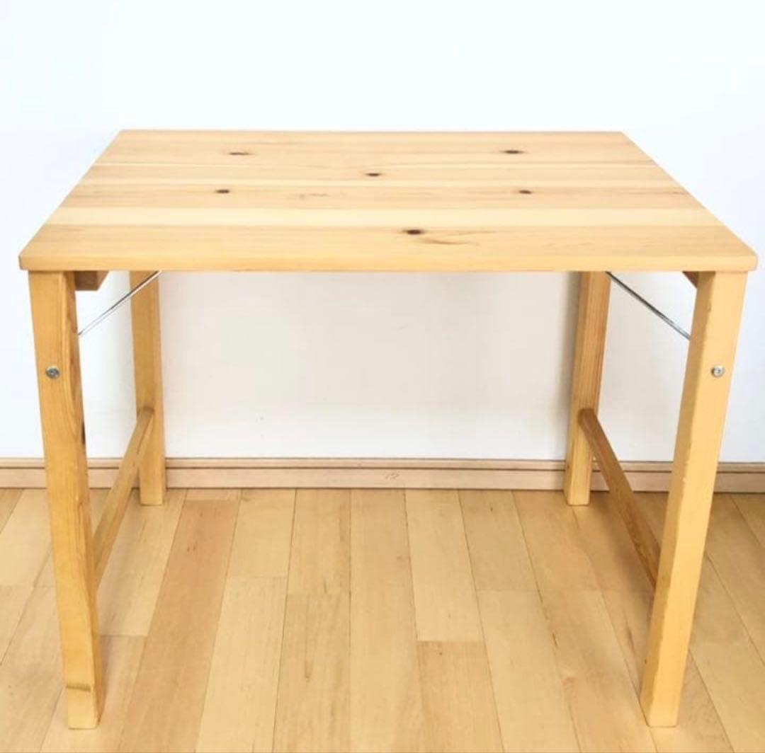 無印 折りたたみ パイン材テーブル 【期間限定販売】